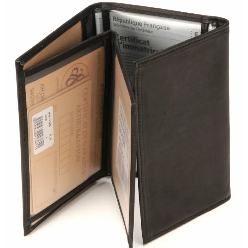 Porte Papiers Louis En Cuir Gras^Arthur et Aston Fashion