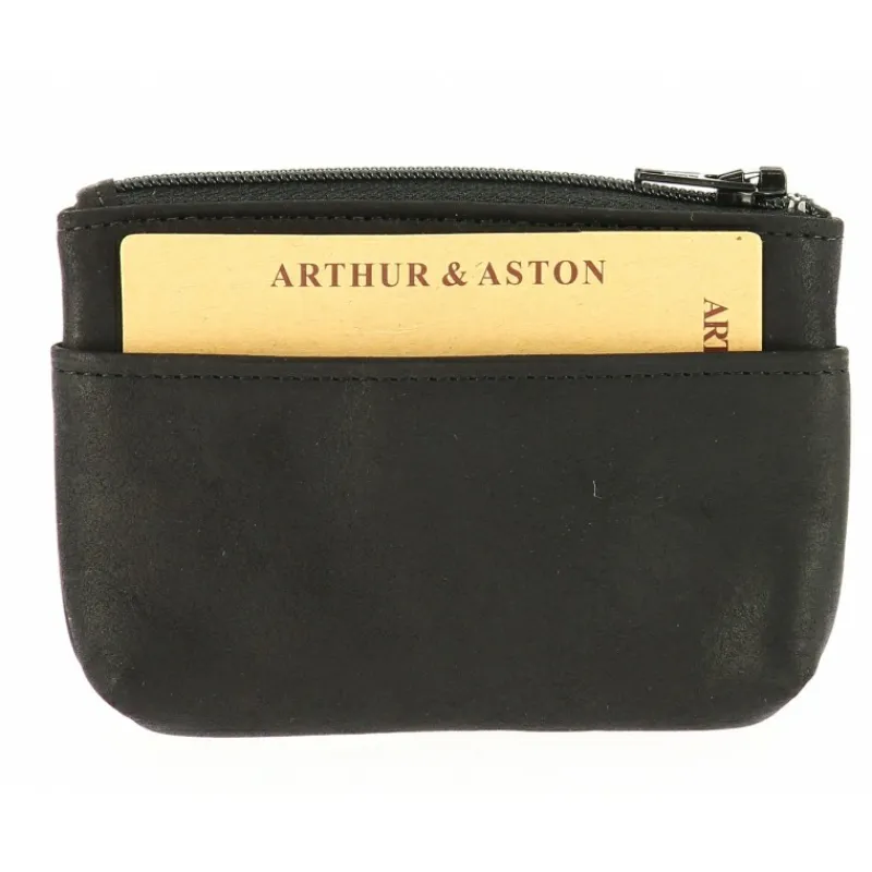 Porte-Monnaie Zippe Cuir Gras^Arthur et Aston Outlet